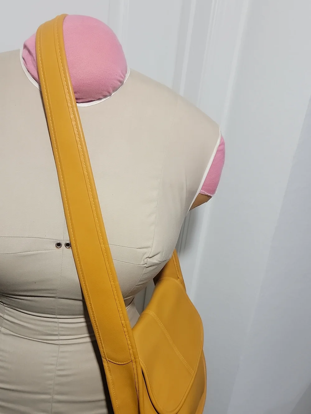 Coach Vintage Ergo Flap Mustard Yellow Crossbody Shoulder Bag